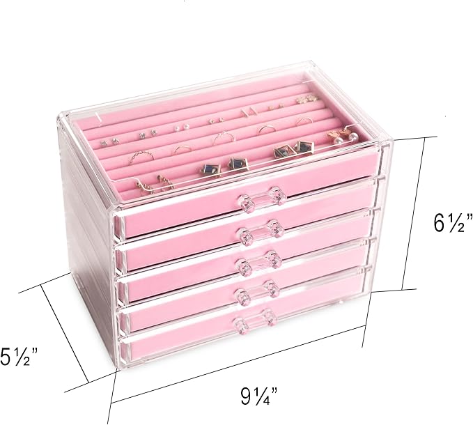 Frebeauty Extra Large Acrylic Jewelry Box - Image 5