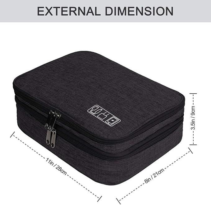 Electronics Organizer, Jelly Comb Electronic Accessories Cable Organizer Bag - Image 6