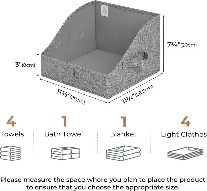 GRANNY SAYS Closet Storage Bins, Clothes Organizer and Storage Bins, Trapezoid - Image 7