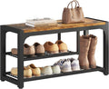 HOMEFORT Shoe Bench, 3 Tiers Shoe Rack Bench, 31.5" Shoe Storage Bench by HOMEFORT