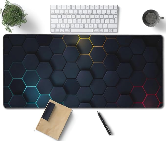 Cool Honeycomb Large Mouse Pad, Gaming Desk Mat, XXL Keyboard Desk Pad Mat by Unknown