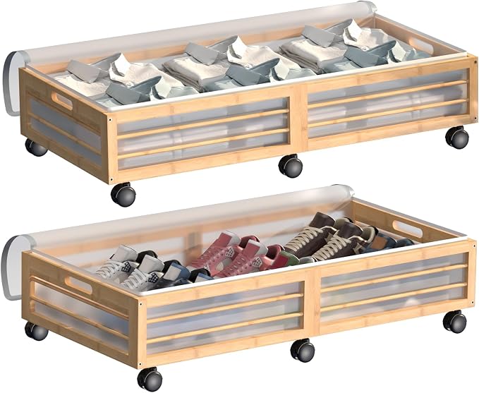Under Bed Storage Containers by BambooSync