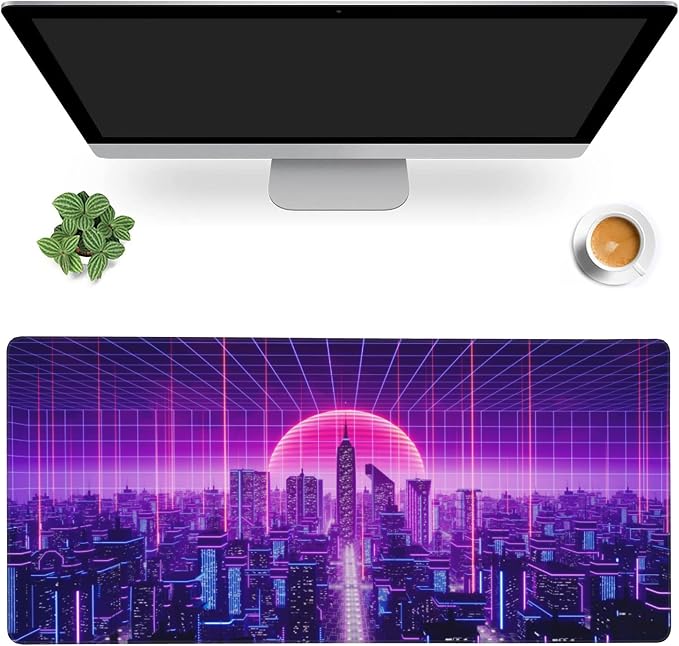 Desk Mat, Cyberpunk Gaming Mouse Pad, XXL Extended Mouse Pad Mat by MIOAOSRT