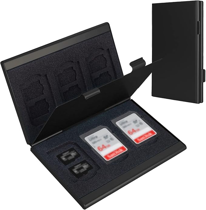SD Card Holder, SD Card Case, LAVILI CF Memory Card Holder Case Aluminum Alloy by LAVILI