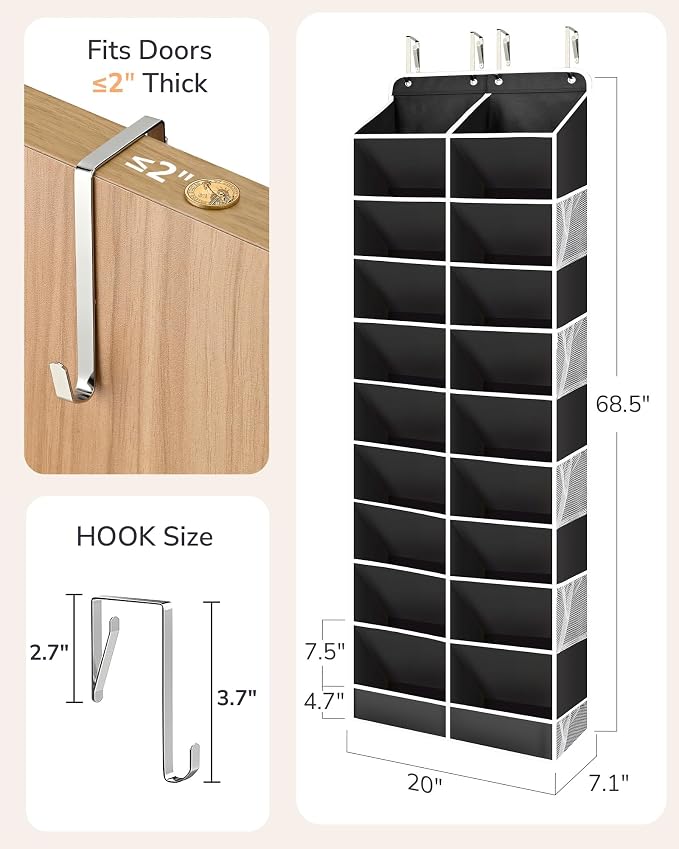 ULG Over The Door Shoe Organizer - Image 2