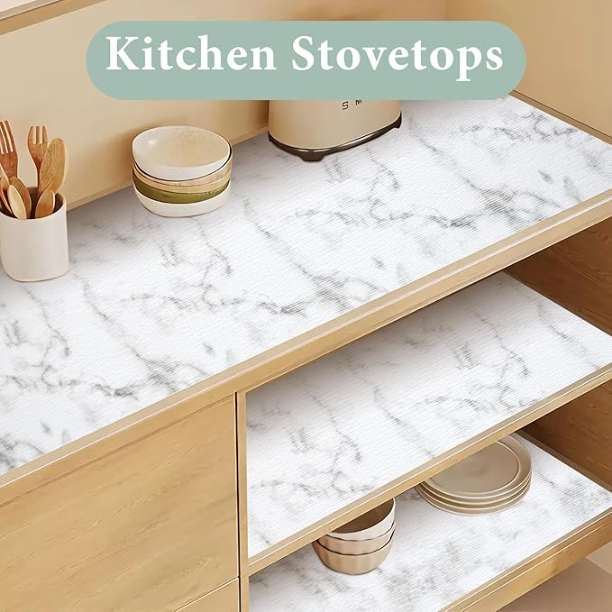 Drawer and Shelf Liner for Kitchen Cabinet Non Slip Waterproof Shelf Paper Non - Image 6