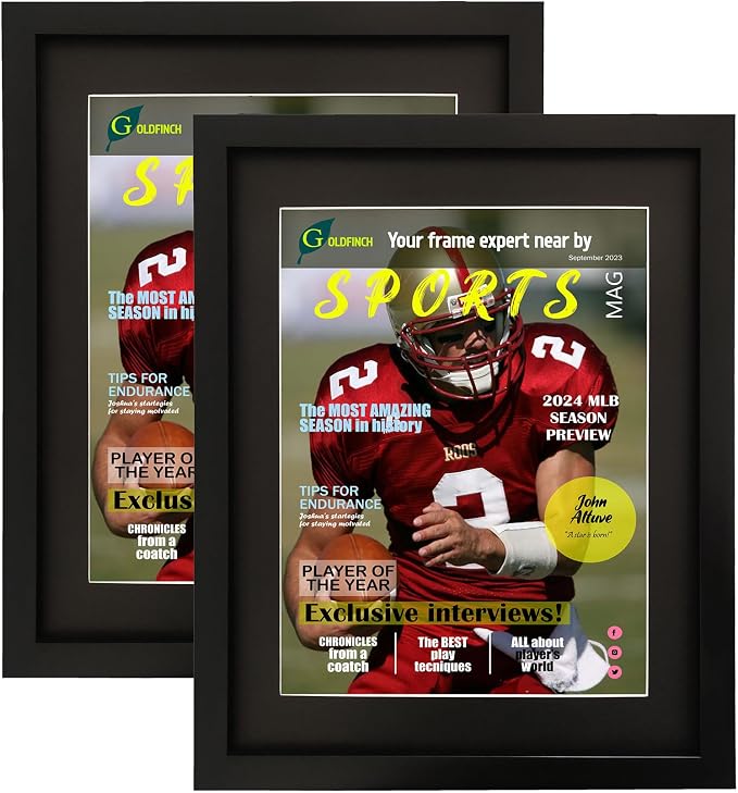 Goldfinch 2 Packs Sports Magazine Frame Displays Magazines Measuring 8.5 x by Unknown