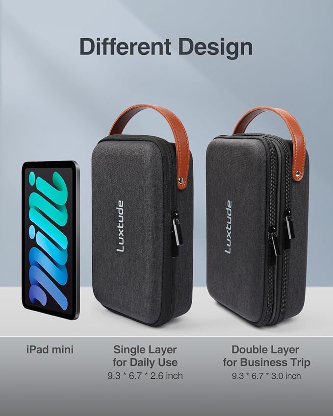 Luxtude Electronics Organizer Travel Case, Portable Tech Organizers Travel Case - Image 4