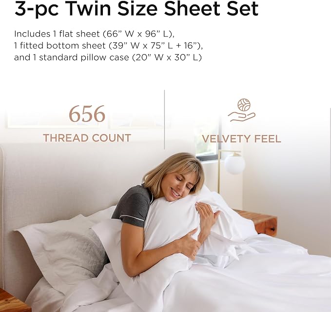 Threadmill Supima Sheet Set | 656 Thread Count Sheets - Image 2