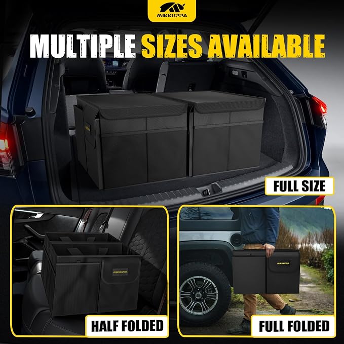 MIKKUPPA Car Trunk Organizer - 35L Collapsible Trunk Organizer - Image 5