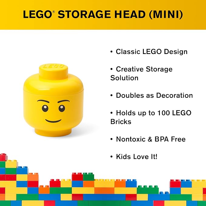 Room Copenhagen, Lego Storage Heads Stackable Storage Container - Image 4