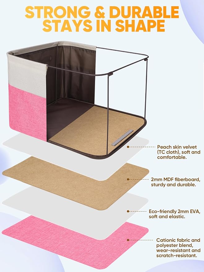BALEINE 3 Pack Fabric Storage Bins - Image 3