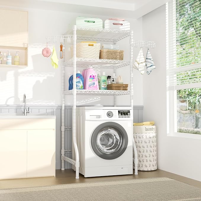 Ulif U8 Medium Laundry Room Storage Organizer, Over the Washer and Dryer - Image 2