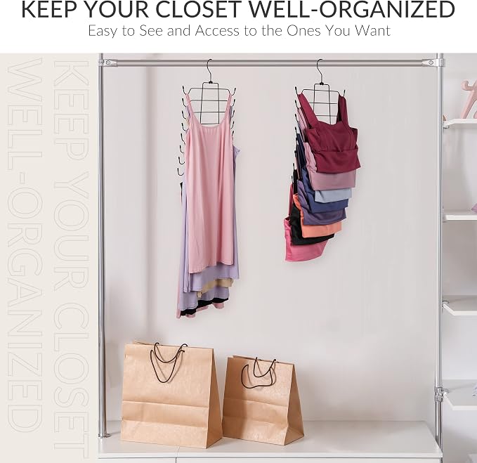 ZEDODIER 4 Pack Tank Top Hanger Space Saving, Bra Hangers - Image 5
