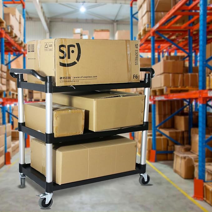 Plastic Commercial Cart Large Size, Restaurant Cart - Image 7