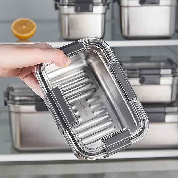 Cheese Container for Refrigerator, Cheese Stainless Steel Container - Image 6