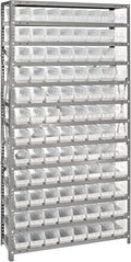Quantum Storage Systems 1275-101CL Clear-View Sloped Shelving Unit by QuantumStorageSystems