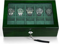 Watch Box for Men 10 Watches Storage Organizer Case, Smart Watch Display by SYENSofficial