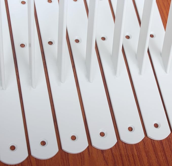 12 Pack L12 x H 8" White Heavy Duty Shelf Brackets - Image 3