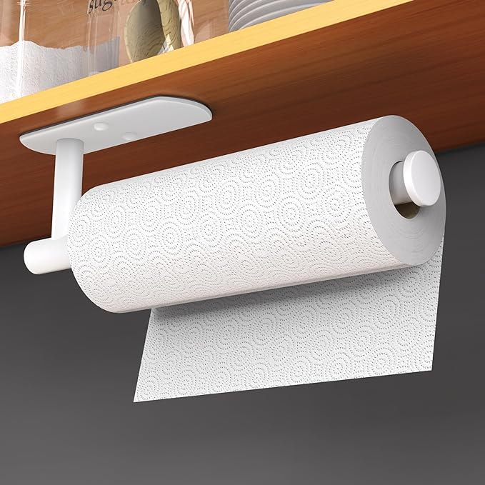 HUFEEOH Adhesive Paper Towel Holder Under Cabinet Wall Mount by HUFEEOH