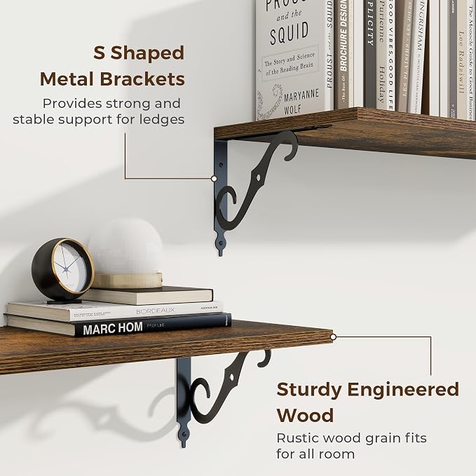 RICHFOCUS 12 Inch Deep Floating Shelves - Image 4