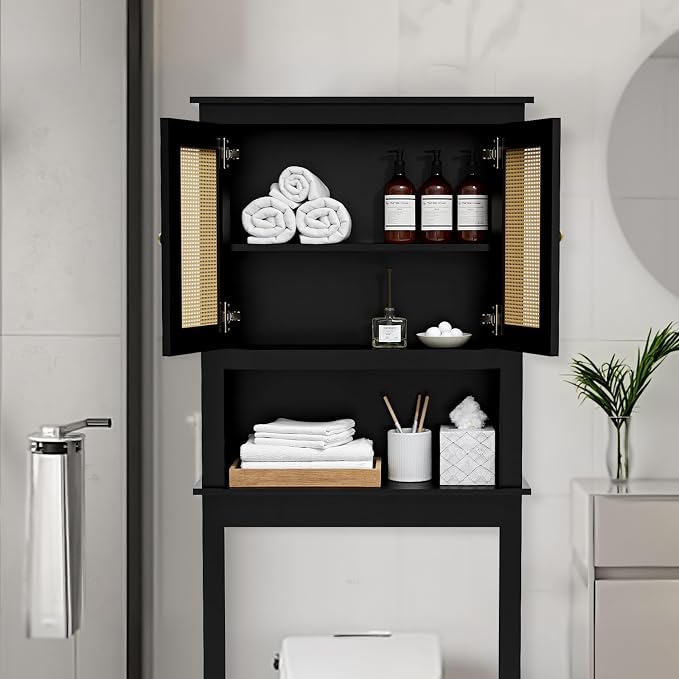 Over The Toilet Storage Cabinet, Behind Toilet Bathroom Organizer - Image 6