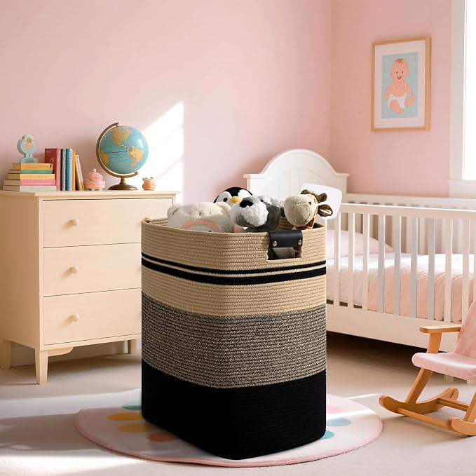 Laundry Hamper, 75L Tall Laundry Basket - Image 8
