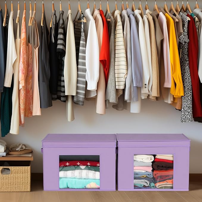Univivi Foldable Fabric Storage Boxes Large Storage Bins - Image 6
