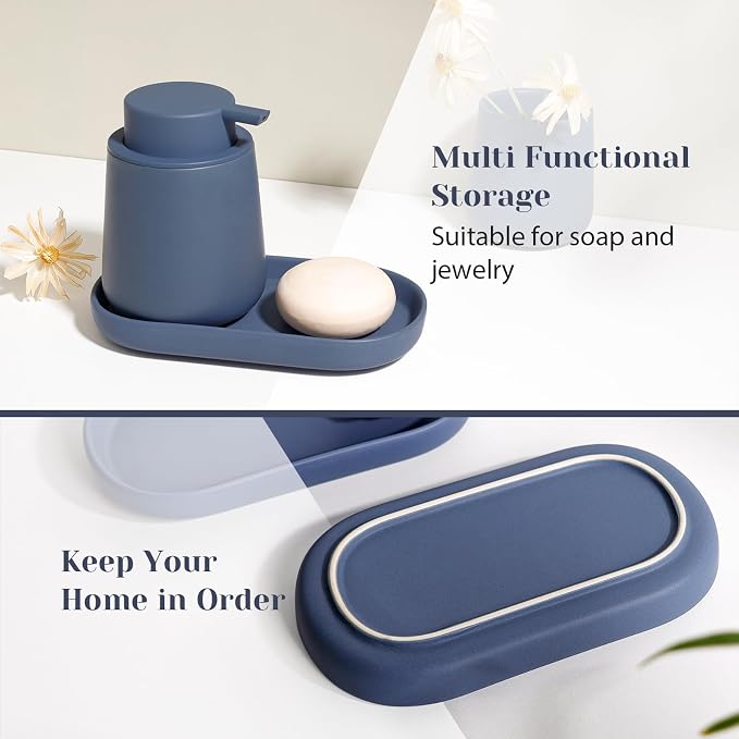 INGOFIN 3 Pcs Ceramic Bathroom Accessory Set - Image 5