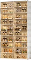 JEKO&JEKO 10 Tiers Foldable Shoe Rack Organizer Cabinet by JEKOJEKO