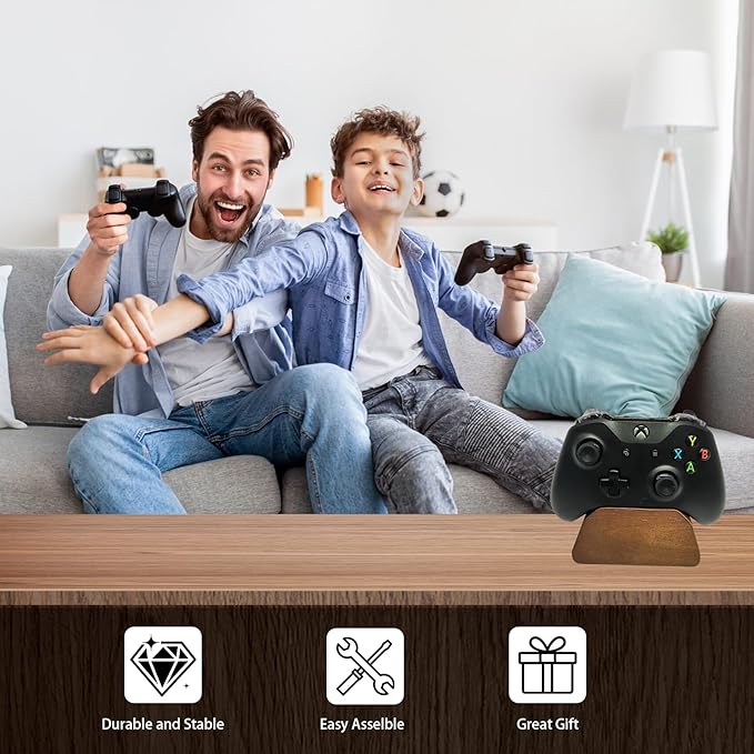 Solid Wood Controller Holder Gaming Controller Stand - Image 4