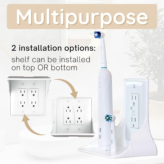 Power Perch Double Wall Outlet Shelf - Image 7