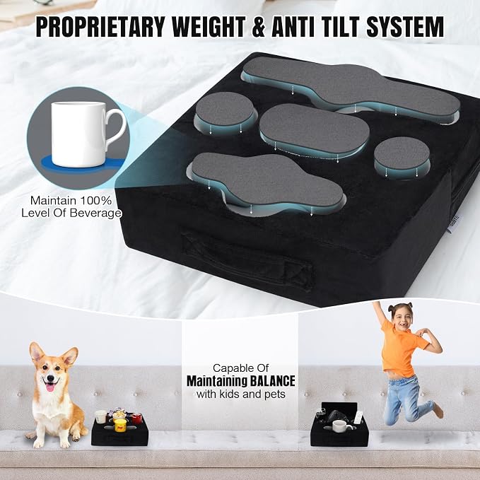 STBoo Couch Cup Holder Pillow Tray - Image 7