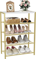 HOMEFORT 5-Tier Shoe Rack, Shoe Storage Shelf, Industrial Shoe Tower, Narrow by HOMEFORT