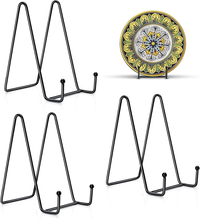 Kruodop 3 Pack 10 Inch Plate Stands by Kruodop