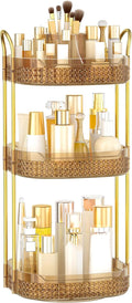 Rotating Makeup Organizer for Vanity 3 Tier, Perfume Organizer by BOCONY