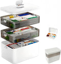 3-Tier Medicine Organizer with Detachable Pill Box, First Aid Kit with Handle by Unknown