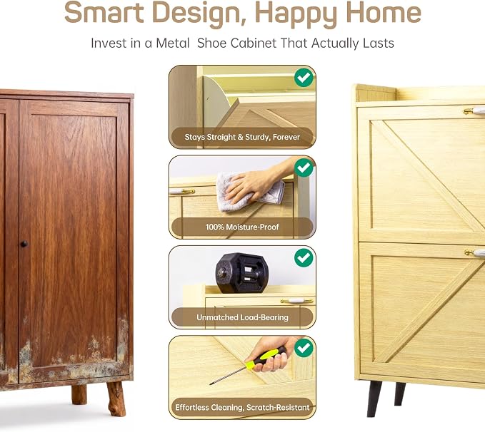 Shoe Storage Cabinet for Entryway - Image 7