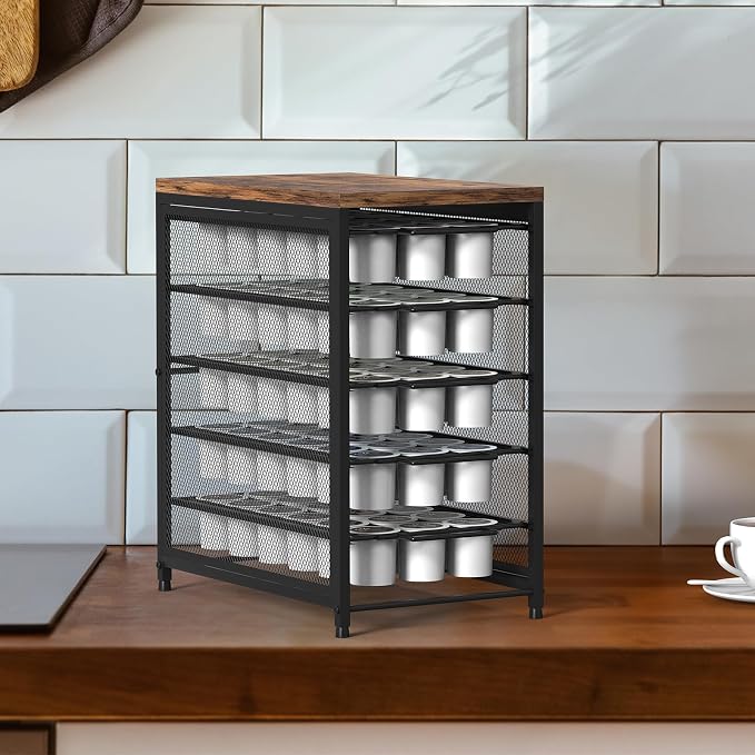 Coffee Pod Drawer for K Cups 90 Pod Pack Capacity Rack K Cups Holder Drawer - Image 7