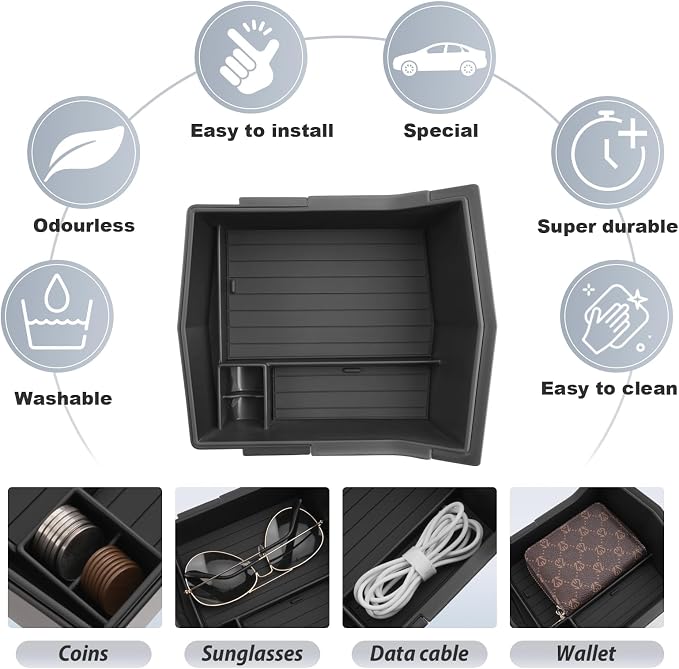 SKTU 2-Pack for 2025 2026 Subaru Forester Center Console Organizer for 2025 - Image 5