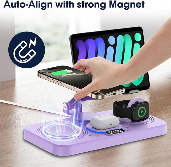 30W Charging Station for Apple Products, Foldable Wireless Charger - Image 8