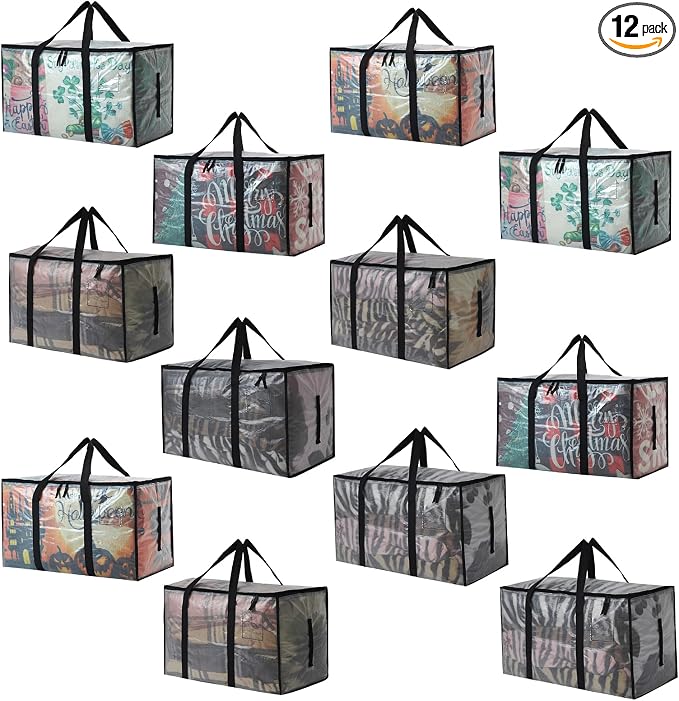 Heavy Duty 93L Stackable Storage Bins by Unknown