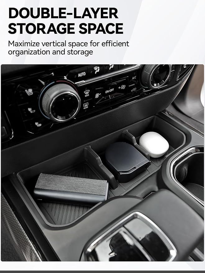ELECFRESH 2PCS Center Console Organizer Tray - Image 4