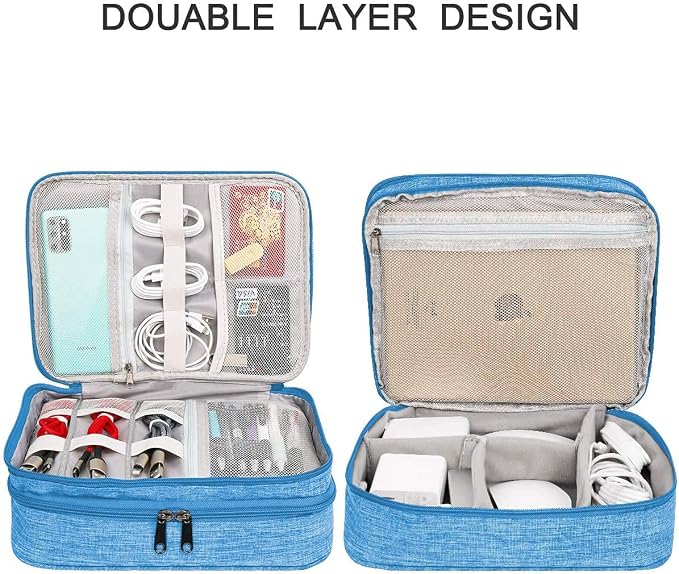 Electronics Organizer, Jelly Comb Electronic Accessories Cable Organizer Bag - Image 2