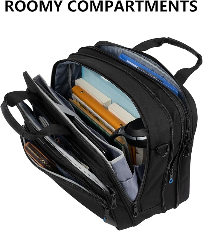KROSER Laptop Bag 17.3 Inch Premium Laptop Briefcase, Expandable Laptop - Image 6
