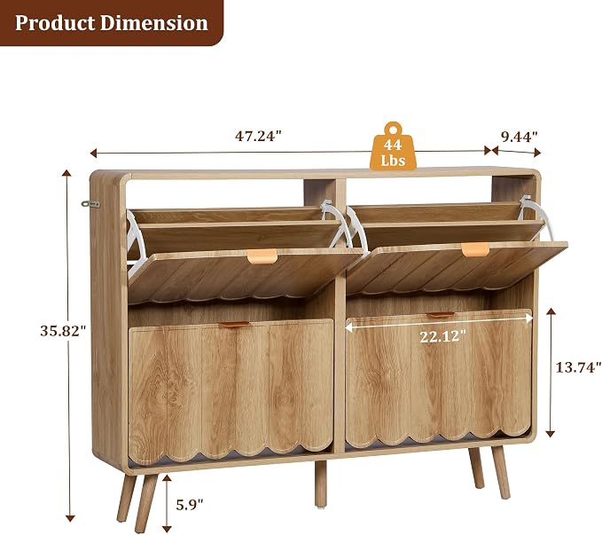 ORRD Shoe Storage Cabinet for Entryway - Image 2