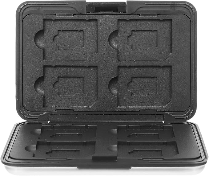 Memory Card Storage Box with Slots Secure Locking Organizer by Toddmomy