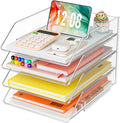 YKLSLH 4 Tier Paper Organizer Letter Tray by YKLSLH