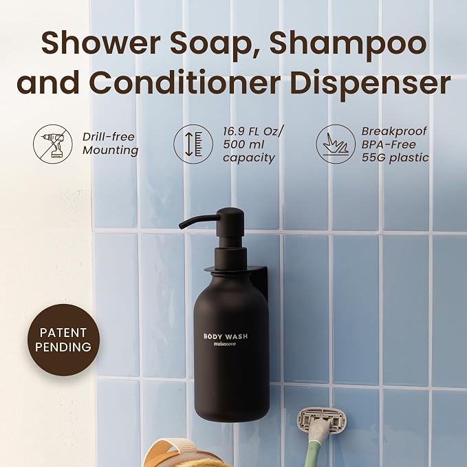 MaisoNovo Shampoo and Conditioner Dispenser - Image 2
