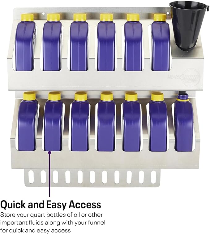 Speedway Motors 12-Quart Oil Storage Shelf, - Image 2